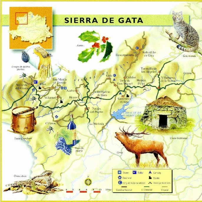 Mapa Zona Sierra de gata